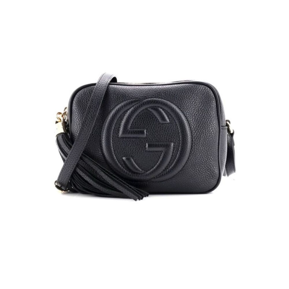 Gucci Soho Disco Black Leather Tassel Bag